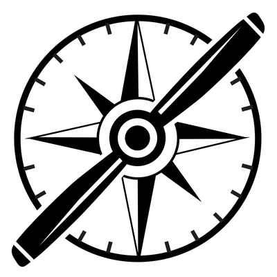 Compass and Prop Flight Training logo