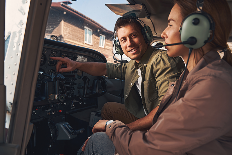 Instructor with a new student